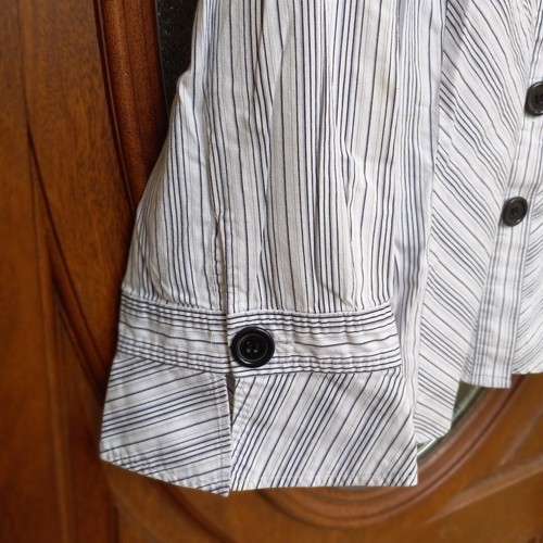 Spenser Jeremy Woman 3X Button-down Pointed Collar Strip Blouse - Picture 4 of 6