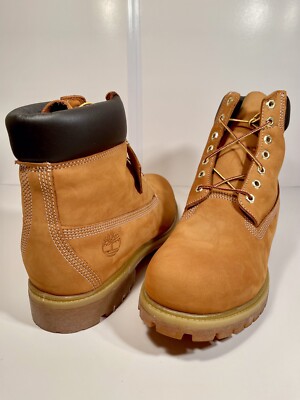 Timberland 6 Inch Premium Boot Wheat Nubuck, 10061, Men s Size 14, Waterproof