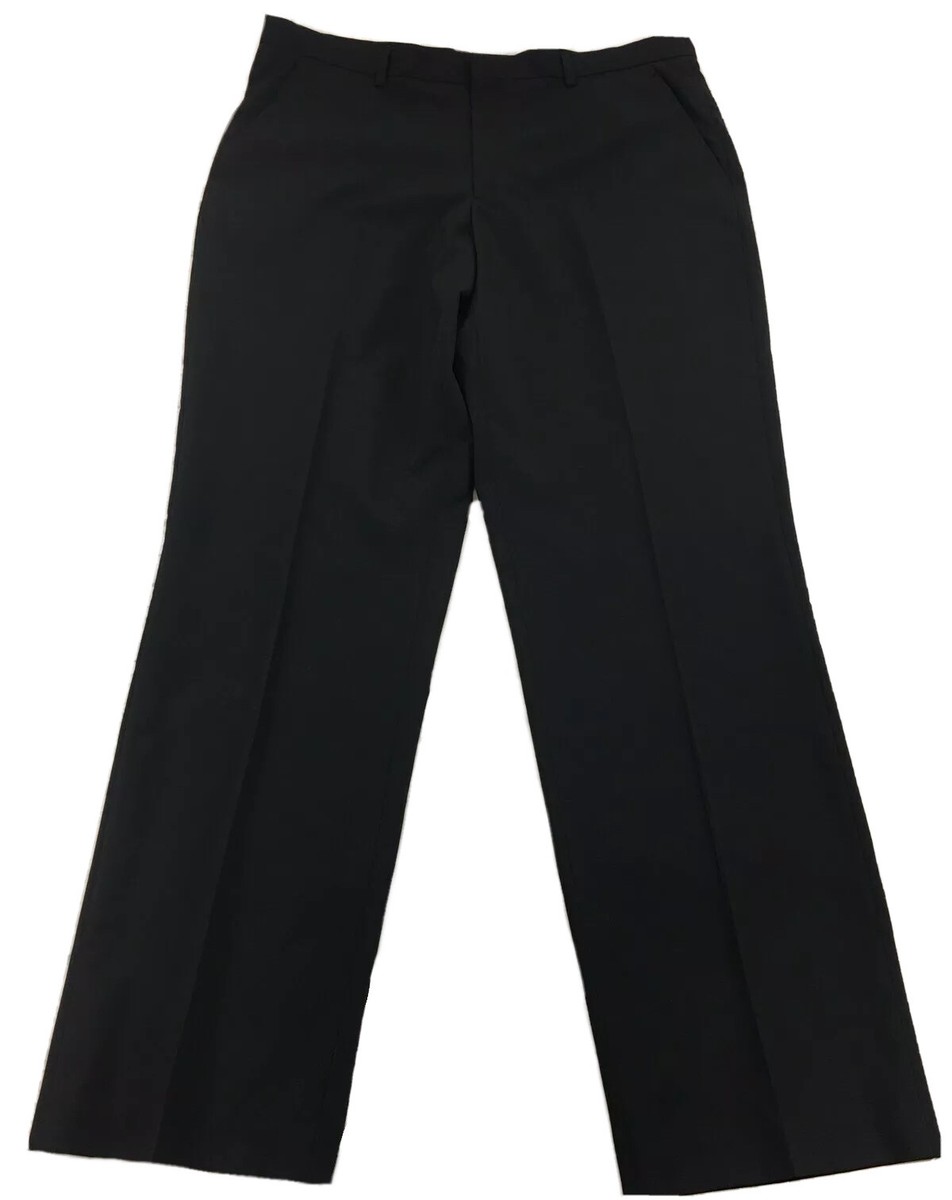 Calvin Klein Mens Dress Pants Size 40 Black Classic Fit Flat Front Lined $158 Calvin Klein Mens Dress Pants Size 40 Black Classic Fit Flat Front Lined $158