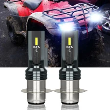 2X LED Headlight H6 Bulbs Light 6000K for Honda Rancher 350 4x4 2x4 ES 2000-2006