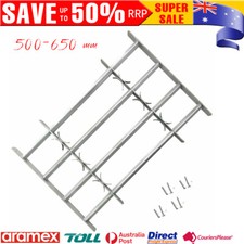 500-650mm Adjustable Security Grille for Windows with 4 Crossbars Bar Safe Steel