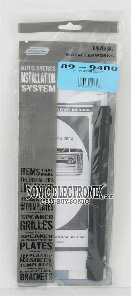 Kit de tablero de instalación de radio DIN única Metra met-89-9400 para Land Rover Select 2004 Foto 2 de 2