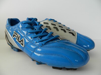 FILA Calcio 11 ( Men's size 9.5 ) (Blue and Silver) Soccer Cleats