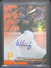2016 Bowman's Best Orange Refractor Autograph #B16-WC Will Craig No 35 of 50