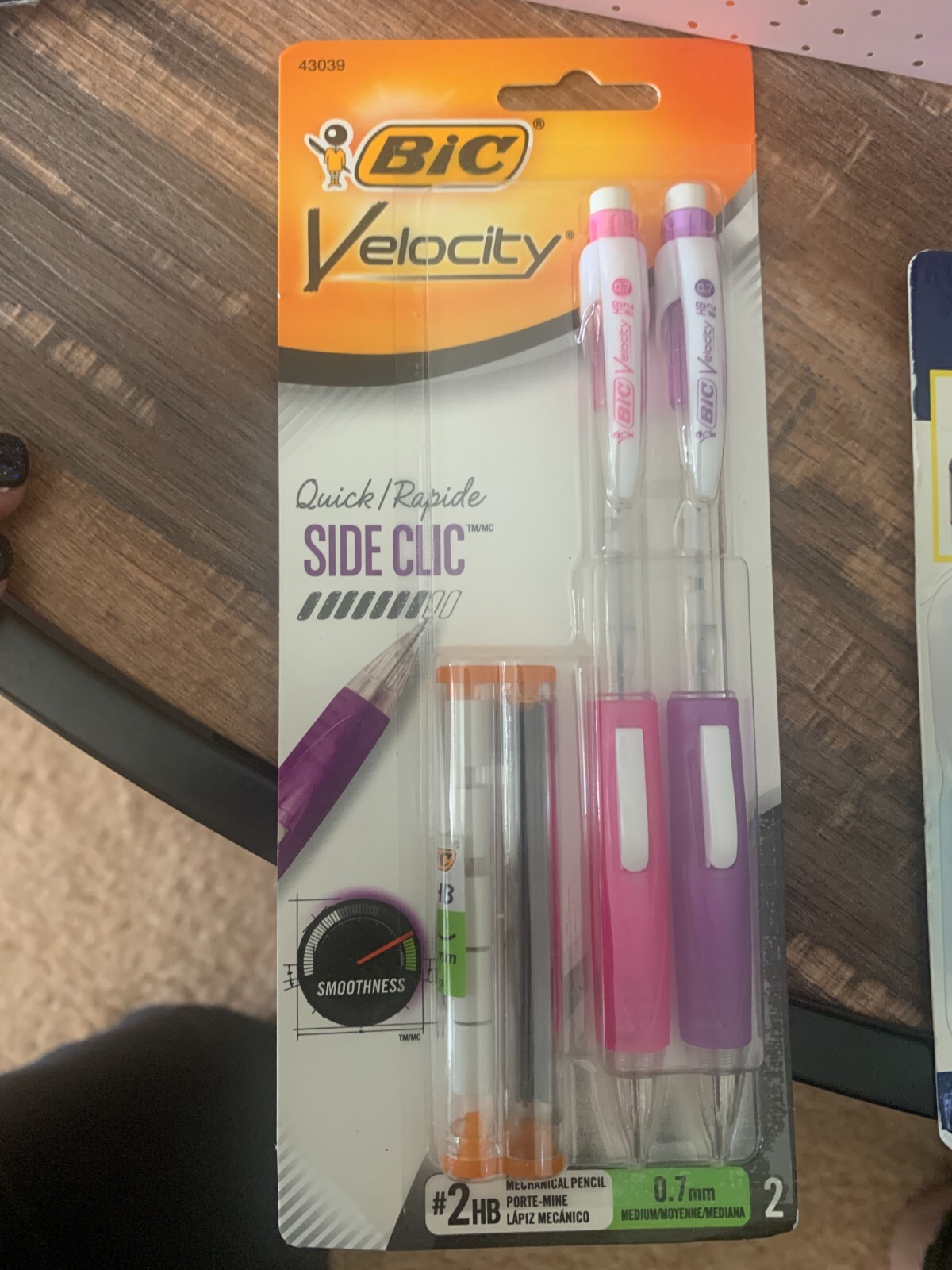 School supplies pencils/color/refill, erasers, folders, index cards, sharpeners