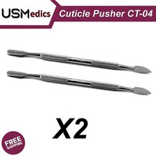 Cuticle Gouges Pusher Manicure Pedicure Skin Remover Nails Art X2 CT04 BEADEN 