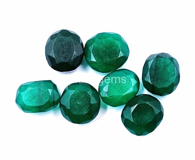 BEST QUALITY 500 Ct OVAL CUT EGL CERTIFIED GREEN EMERALD LOOSE GEMSTONE LOT 4SUC