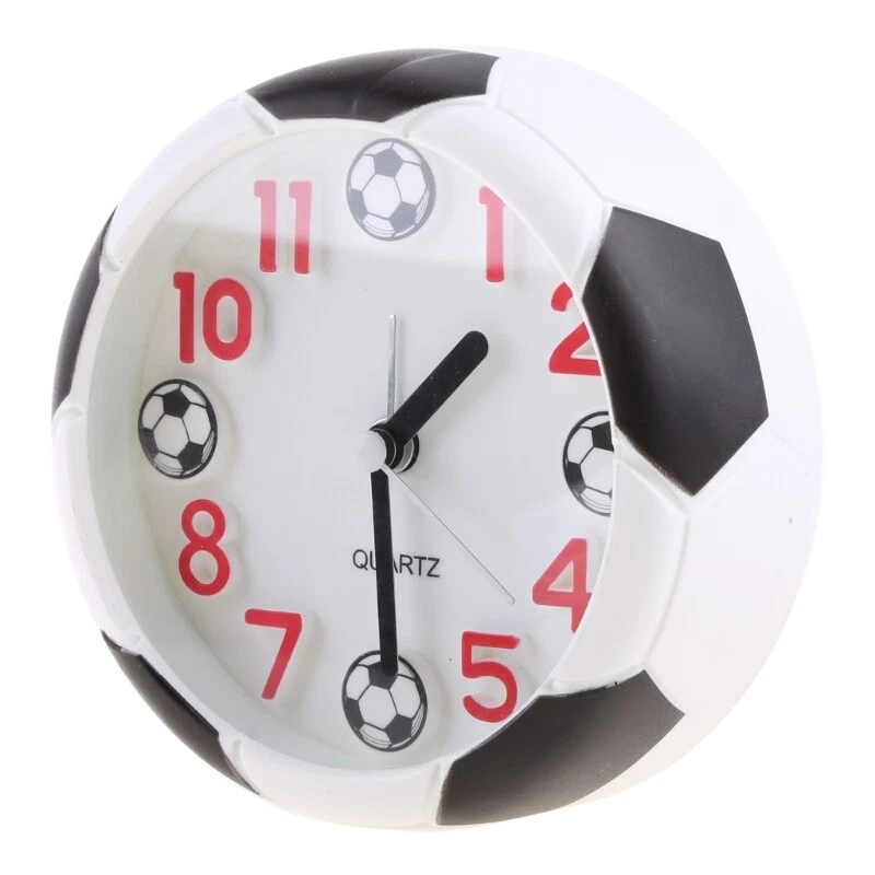 Reloj Analógico para Despertador Redondo Creativo Fútbol Despertador para Niños Niños Foto 4 de 4