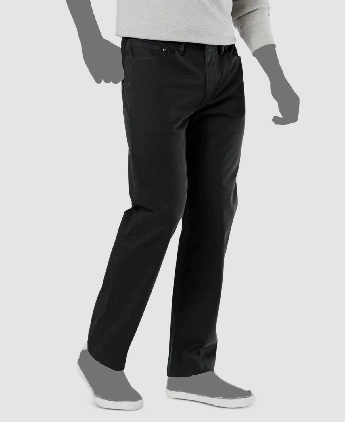 Pantalon homme Dockers noir coupe jean Supreme Flex coupe droite taille 34W, 29L