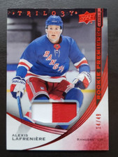 2020-21 Trilogy Alexis Lafreniere Level 2 Rookie Premieres Red Foil Relic 14/49
