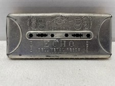 Harmonica Rare M. Hohner ECHO Bell Metal Reeds Double Side Instrument