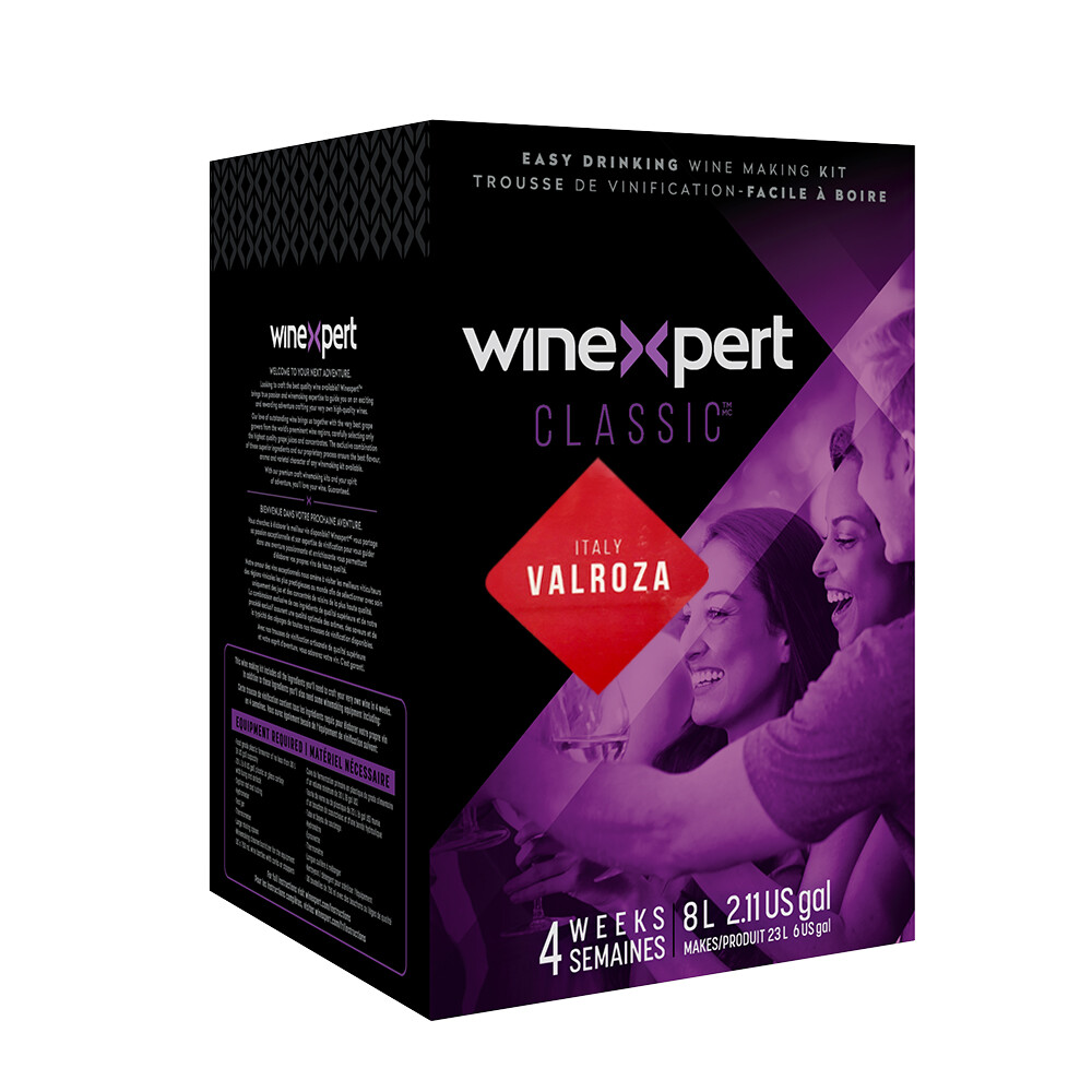 Kit clásico italiano de ingredientes de vino Valroza