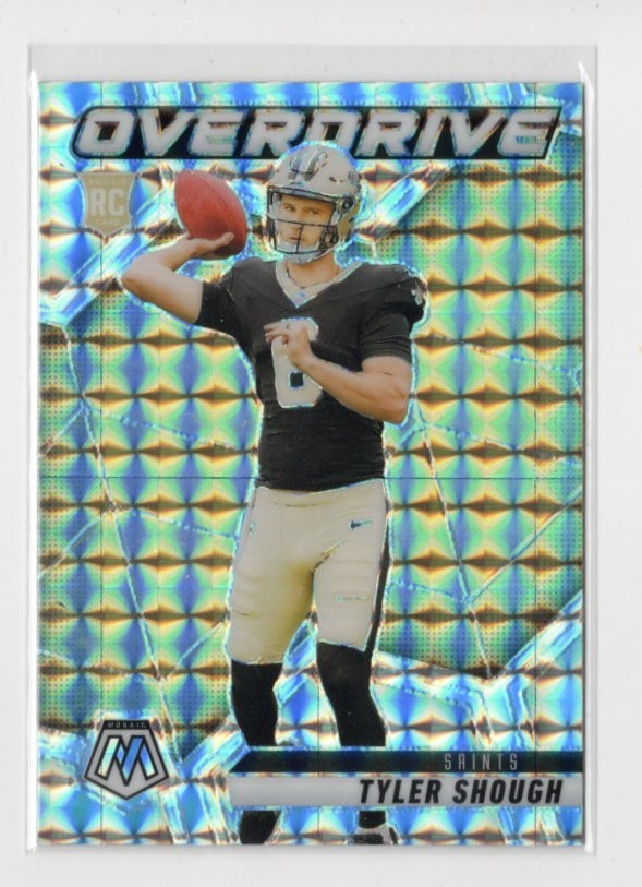 2025 Panini Mosaic Tyler Shough Overdrive MOSAIC SILVER PRIZM RC #3 NOLA SAINTS