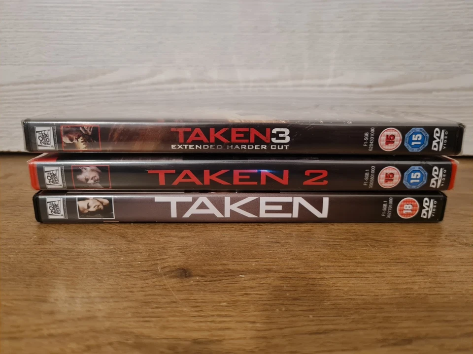 Taken Trilogy 1-3 (DVD, 2015) [2 & 3 NEW & SEALED] Liam Neeson [Region 2] [UK] - Image 2 of 4