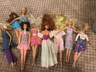 Lot Of  9 Vintage Barbie Dolls