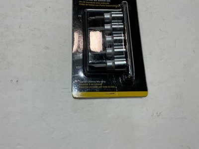 NOS Stanley 5 pc Screwdriver bit socket set 3/8