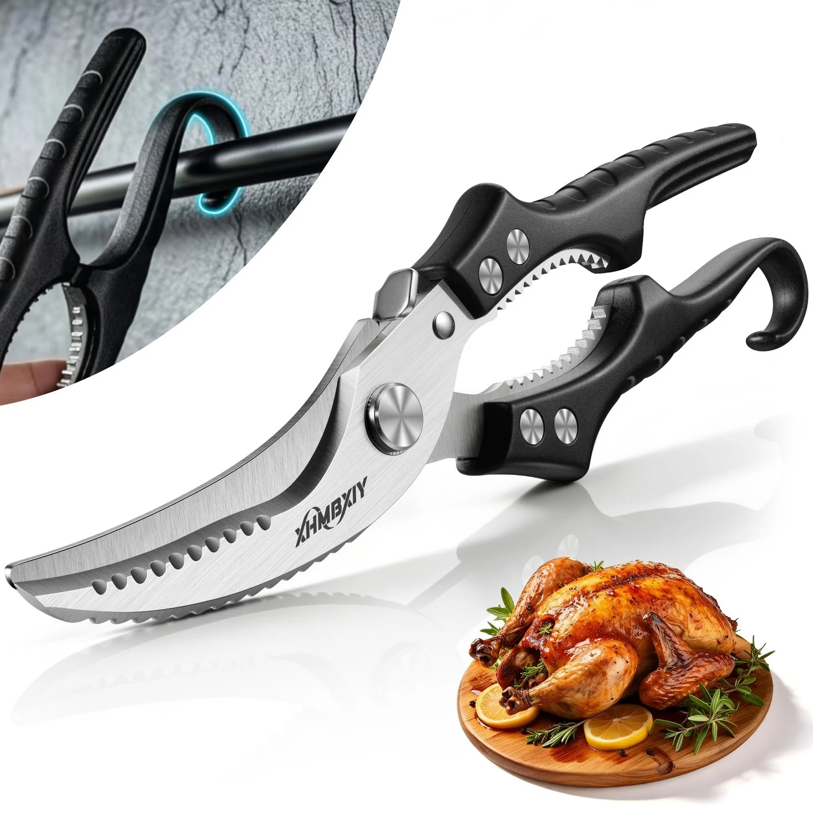 Heavy Duty Poultry Shears, Molybdenum-Vanadium Steel Kitchen Scissors for Chi...
Opens in a new wind