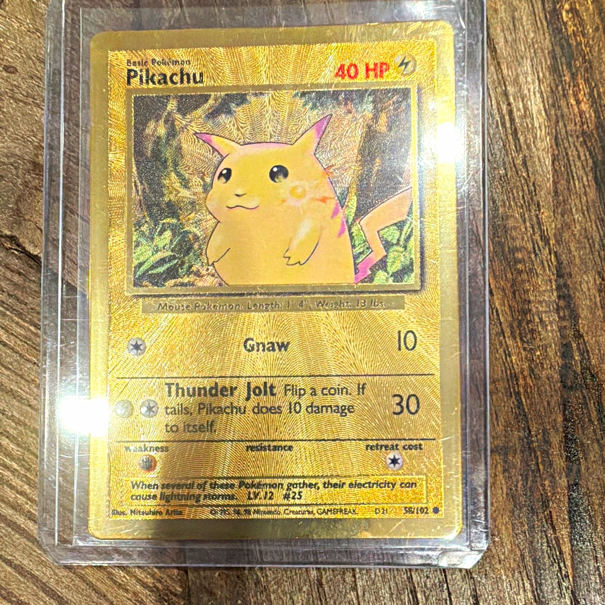 Pikachu Pokémon TCG Metal English Collectible Individual Card