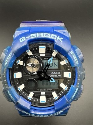 Casio G-Shock GAX-100MSA Blue Analog/Digital Men's Watch NEW BATTERY!