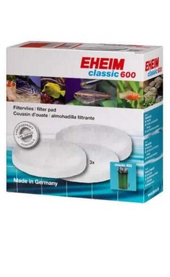 Filter Pad (White) for Classic External Filter 600 (3 Pieces) , 3.00 x 7.00 x...