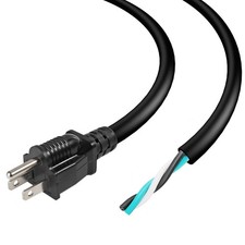 6FT 12AWG 3 Prong Heavy Duty Universal AC Appliance Replacement Power Cord with