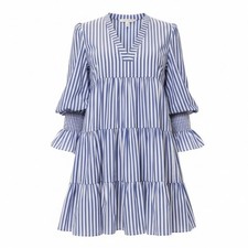 Tuckernuck Pomander Place Kenzo Dress Blue White Stripe Size Small EUC