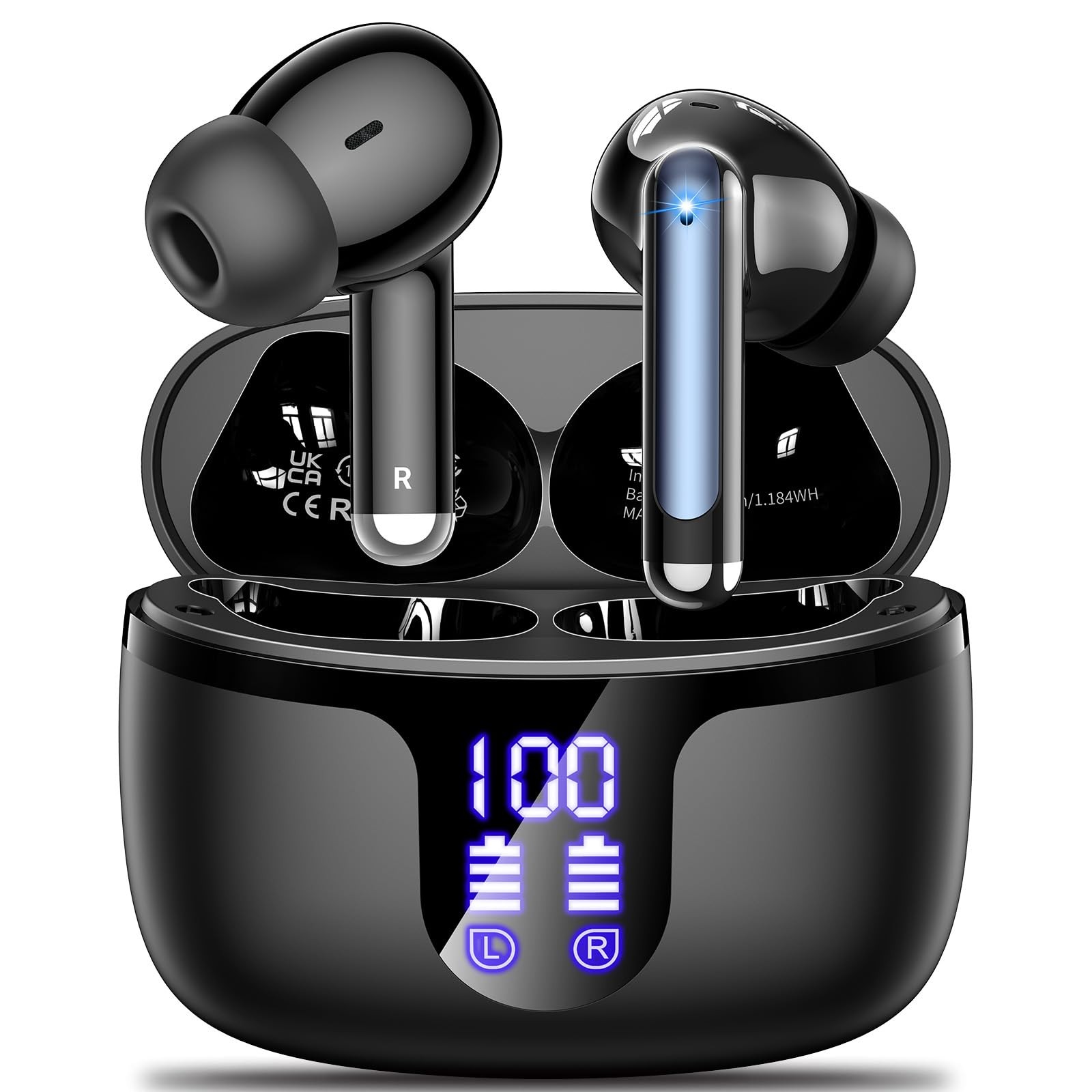 Bluetooth 5.4 Headphones Hifi Stereo 42h Playback In Ear Wit