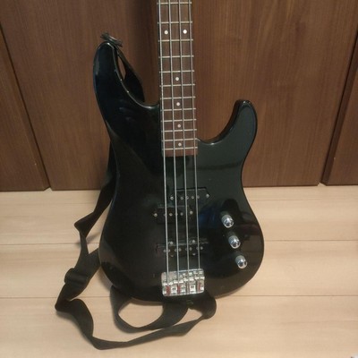 [Fernandes] Limited Edition Black Jazz Typ E-Bassgitarre aus Japan Gut