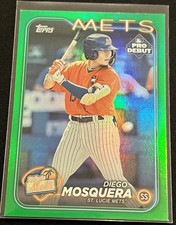 2024 Topps Pro Debut Diego Mosquera #PD-72 Green Foil Parallel /99 New York Mets