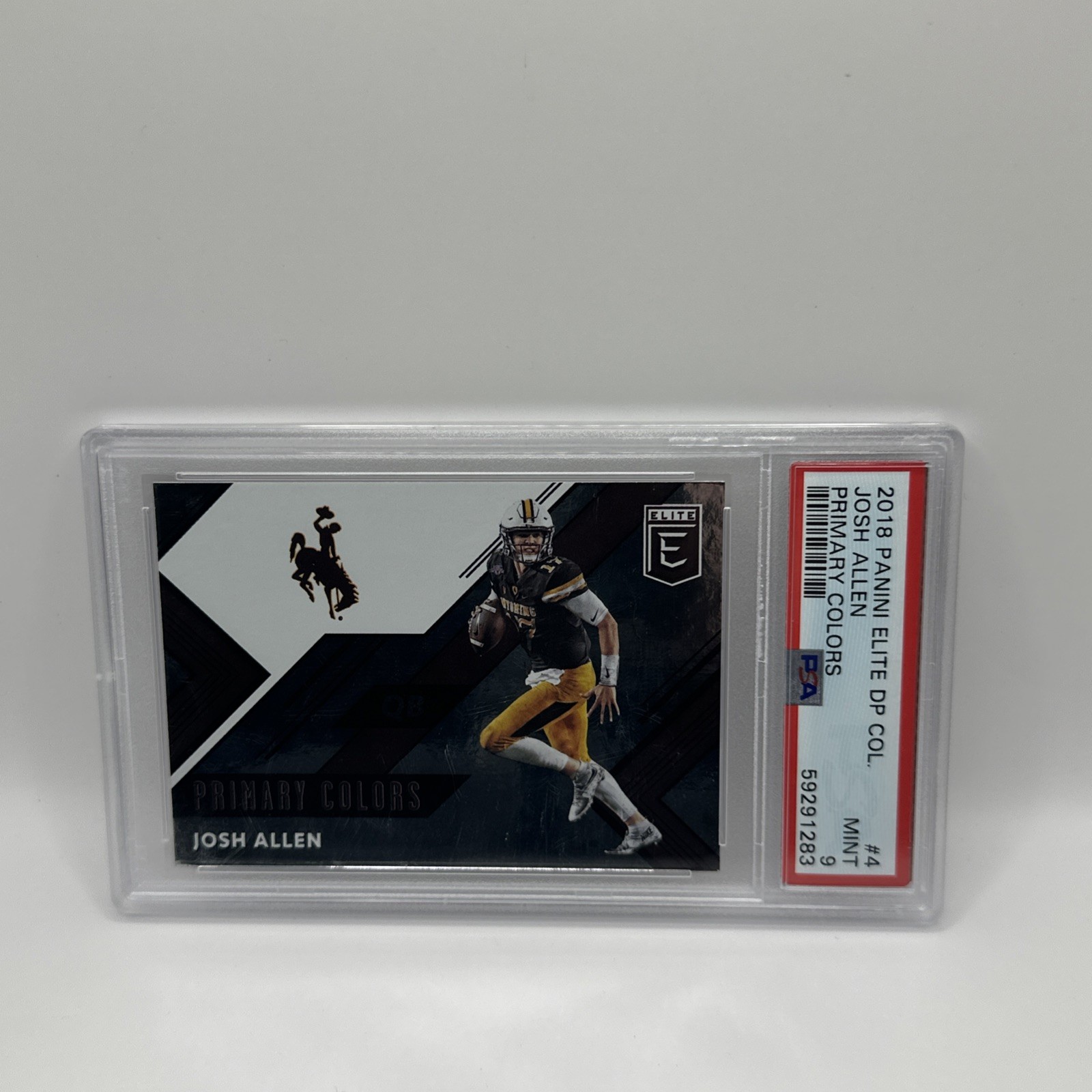 2018 Panini Elite Draft Picks Primary Colors Josh Allen RC PSA 9