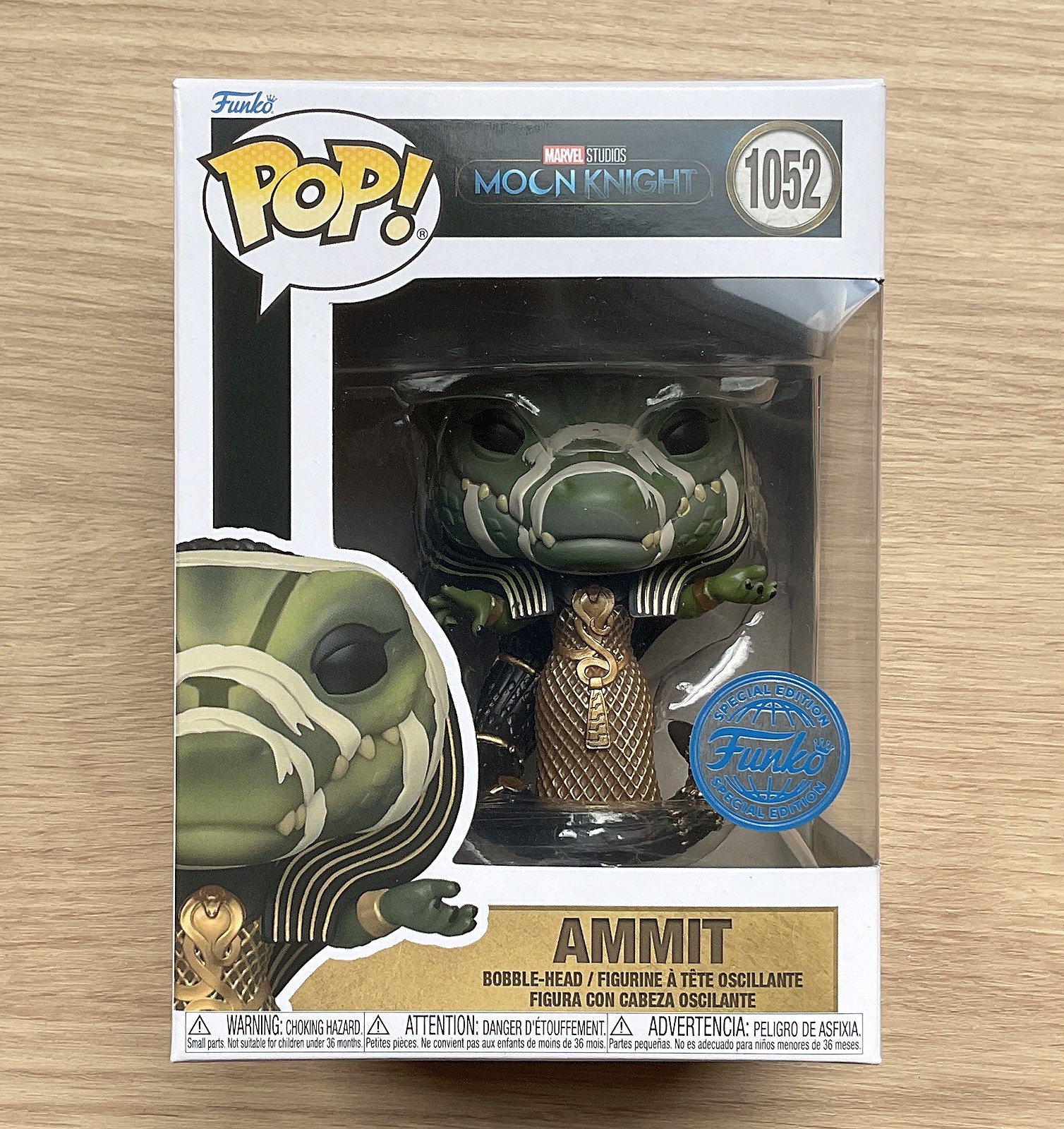 Funko Pop Marvel Moon Knight Ammit #1052 + Protector Gratis