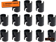 26 Pcs 13 Pairs Wire Shelving Shelf Lock Clips for 1" Post Black