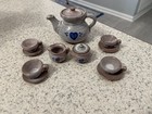 Owens Pottery Heart Tea Set Miniature Seagrove NC Salt Glazed Red Clay Vtg 13pc — photo 4