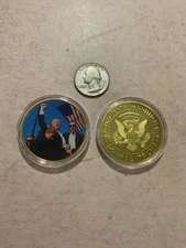 2024 USA President Donald Trump Fight Shooting Assassination Commemorative Coin