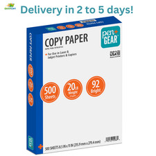 Pen  Gear Copy Paper, 8.5" x 11", 92 Bright, White, 20 lb, 1 Ream ,500 Sheets.