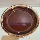 VINTAGE HULL POTTERY BROWN DRIP  PIE BAKING  DISH  9 1/2"  USA OVEN PROOF
