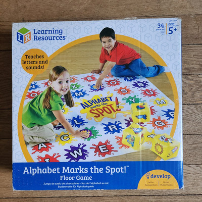 Learning Resources Alphabet Marks The Spot Floor Game , Ages 5+