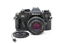 Nikon FG SLR Film Camera W/ Series E 50mm 1.8 Lens -Black B77