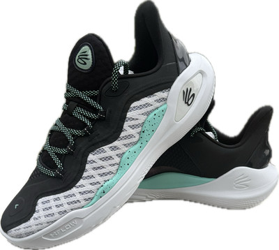 UNDER ARMOUR FUTURE CURRY 11  BLACK/WHITE MEN'S BASKETBALL SHOES  3027416-100