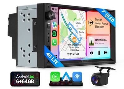 7'' QLED 6+64 Android Auto Car Stereo Head Unit CarPlay GPS Double 2DIN Universal