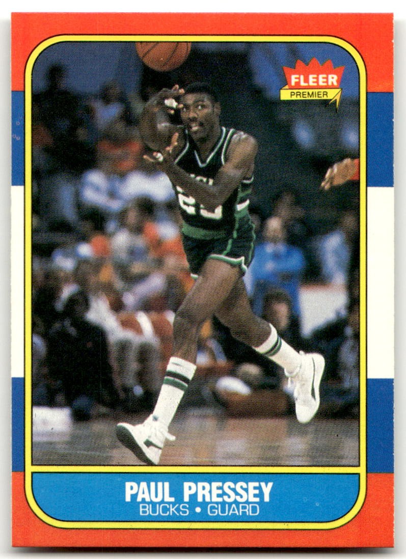1986-87 Fleer #88 Paul Pressey Milwaukee Bucks NR-MINT SET BREAK!