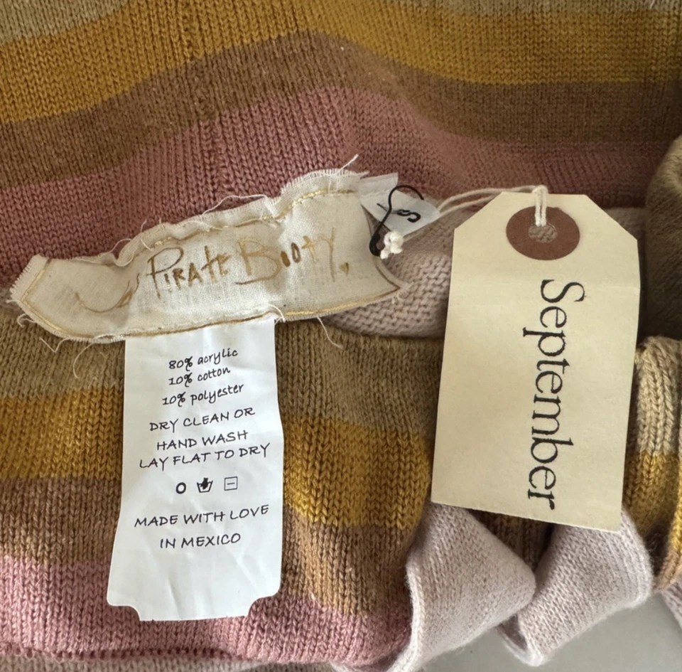 Jen’s Pirate Booty Nuevo sin Etiquetas Chill Out Jogger en Swiss Alp Stripe Pequeño Foto 3 de 4