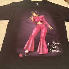 Selena T Shirt Black La Reina de la cumbia Legacy Collection large