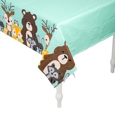 Woodland Party Tablecloth, Birthday, Party Supplies, 1 Piece