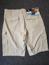 Iron Co Hybrid Cargo Short Men's 32 Tan Khaki Stretch Performance New NWT