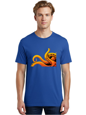 Octopus-Tentacles-7 Mens Graphic Tee, 100% Cotton, Casual Summer Wear