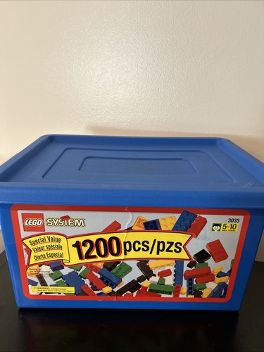 Legos Vintage Bin With Misc Pieces - 4 Lb 11 Oz