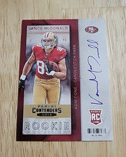 2013 Contenders VANCE MCDONALD Rookie Ticket Variation Autograph Rookie Auto SP