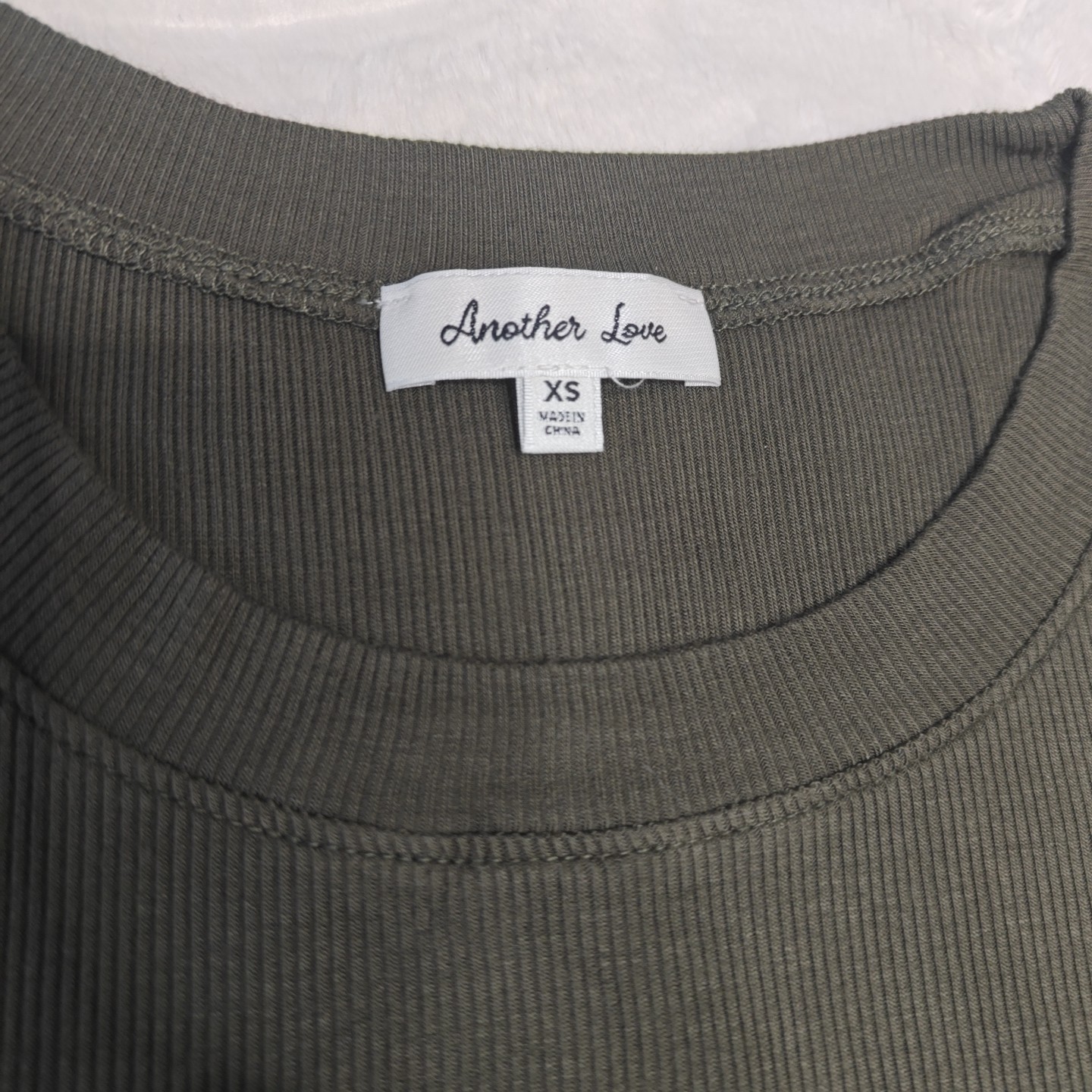 Another Love XS Basic Round Neck Ribbed Tank Top … - image 6