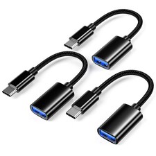 USB-C to USB Adapter, USB-C Male to USB Female OTG Data Cable, Suitable for MacB